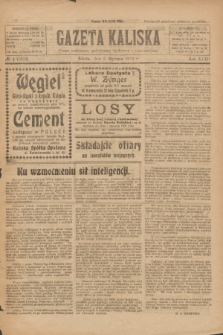 Gazeta Kaliska : pismo codzienne, polityczne, społeczne i ekonomiczne. R.32, № 4 (5 stycznia 1924) = nr 7633