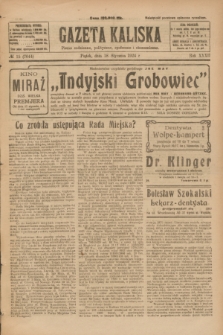 Gazeta Kaliska : pismo codzienne, polityczne, społeczne i ekonomiczne. R.32, № 15 (18 stycznia 1924) = nr 7644
