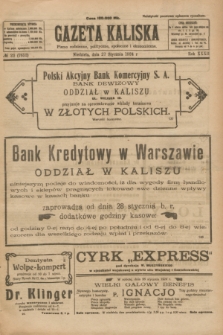 Gazeta Kaliska : pismo codzienne, polityczne, społeczne i ekonomiczne. R.32, № 23 (27 stycznia 1924) = nr 7652