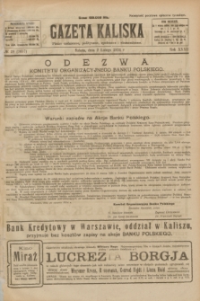 Gazeta Kaliska : pismo codzienne, polityczne, społeczne i ekonomiczne. R.32, № 28 (2 lutego 1924) = nr 7657