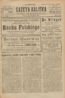 Gazeta Kaliska : pismo codzienne, polityczne, społeczne i ekonomiczne. R.32, № 35 (12 lutego 1924) = nr 7664
