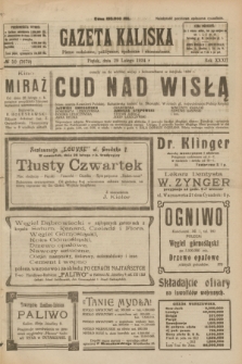 Gazeta Kaliska : pismo codzienne, polityczne, społeczne i ekonomiczne. R.32, № 50 (29 lutego 1924) = nr 7679