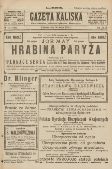 Gazeta Kaliska : pismo codzienne, polityczne, społeczne i ekonomiczne. R.32, № 74 (30 marca 1924) = nr 7703