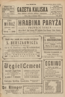 Gazeta Kaliska : pismo codzienne, polityczne, społeczne i ekonomiczne. R.32, № 76 (2 kwietnia 1924) = nr 7705