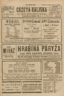 Gazeta Kaliska : pismo codzienne, polityczne, społeczne i ekonomiczne. R.32, № 86 (15 kwietnia 1924) = nr 7716