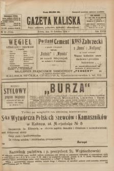 Gazeta Kaliska : pismo codzienne, polityczne, społeczne i ekonomiczne. R.32, № 90 (19 kwietnia 1924) = nr 7720