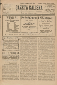 Gazeta Kaliska : pismo codzienne, polityczne, społeczne i ekonomiczne. R.32, № 136 (18 czerwca 1924) = nr 7766