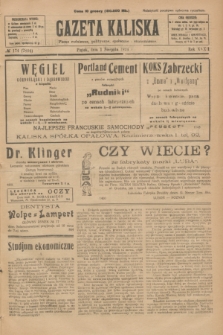 Gazeta Kaliska : pismo codzienne, polityczne, społeczne i ekonomiczne. R.32, № 174 (1 sierpnia 1924) = nr 7804