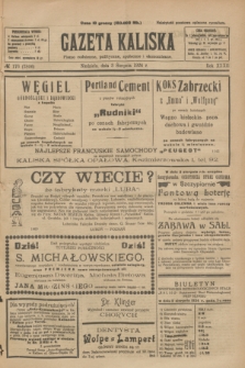 Gazeta Kaliska : pismo codzienne, polityczne, społeczne i ekonomiczne. R.32, № 176 (3 sierpnia 1924) = nr 1924