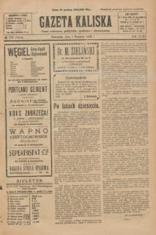Gazeta Kaliska : pismo codzienne, polityczne, społeczne i ekonomiczne. R.32, № 179 (7 sierpnia 1924) = nr 7809