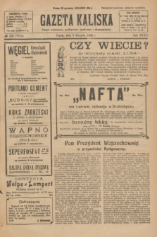 Gazeta Kaliska : pismo codzienne, polityczne, społeczne i ekonomiczne. R.32, № 180 (8 sierpnia 1924) = nr 7810