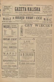 Gazeta Kaliska : pismo codzienne, polityczne, społeczne i ekonomiczne. R.32, № 183 (12 sierpnia 1924) = nr 7813