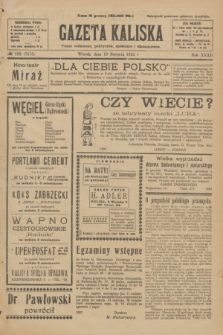 Gazeta Kaliska : pismo codzienne, polityczne, społeczne i ekonomiczne. R.32, № 188 (19 sierpnia 1924) = nr 7818