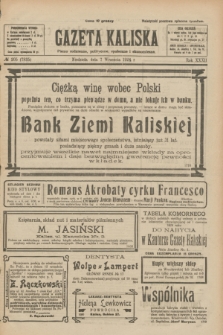 Gazeta Kaliska : pismo codzienne, polityczne, społeczne i ekonomiczne. R.32, № 205 (7 września 1924) = nr 7835