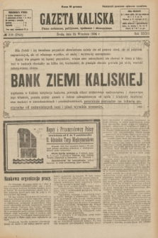 Gazeta Kaliska : pismo codzienne, polityczne, społeczne i ekonomiczne. R.32, № 218 (24 września 1924) = nr 7848