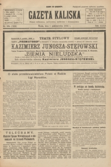 Gazeta Kaliska : pismo codzienne, polityczne, społeczne i ekonomiczne. R.32, nr 224 (1 października 1924) = nr 7854