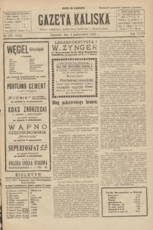 Gazeta Kaliska : pismo codzienne, polityczne, społeczne i ekonomiczne. R.32, nr 225 (2 października 1924) = nr 7855