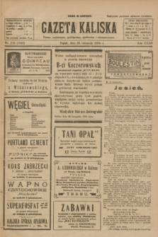 Gazeta Kaliska : pismo codzienne, polityczne, społeczne i ekonomiczne. R.32, nr 273 (28 listopada 1924) = nr 7903