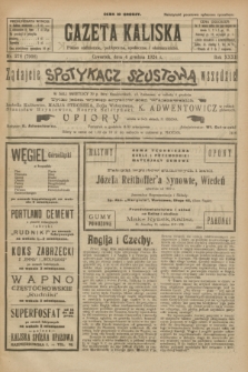 Gazeta Kaliska : pismo codzienne, polityczne, społeczne i ekonomiczne. R.32, nr 278 (4 grudnia 1924) = nr 7908