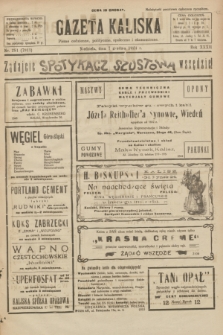 Gazeta Kaliska : pismo codzienne, polityczne, społeczne i ekonomiczne. R.32, nr 281 (7 grudnia 1924) = nr 7911
