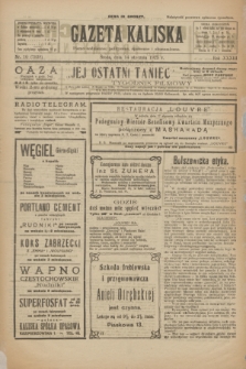 Gazeta Kaliska : pismo codzienne, polityczne, społeczne i ekonomiczne. R.33, nr 10 (14 stycznia 1925) = nr 7938