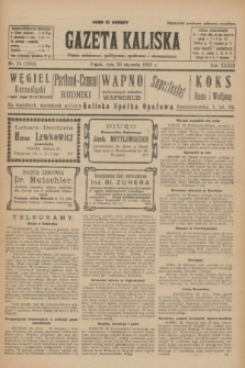 Gazeta Kaliska : pismo codzienne, polityczne, społeczne i ekonomiczne. R.33, nr 24 (30 stycznia 1925) = nr 7952