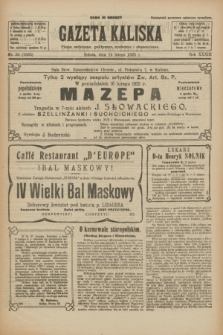 Gazeta Kaliska : pismo codzienne, polityczne, społeczne i ekonomiczne. R.33, nr 36 (14 lutego 1925) = nr 7965