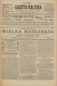 Gazeta Kaliska : pismo codzienne, polityczne, społeczne i ekonomiczne. R.33, nr 39 (18 lutego 1925) = nr 7968