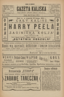 Gazeta Kaliska : pismo codzienne, polityczne, społeczne i ekonomiczne. R.33, nr 41 (20 lutego 1925) = nr 7970