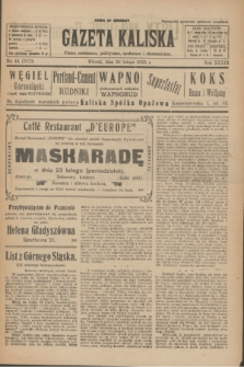 Gazeta Kaliska : pismo codzienne, polityczne, społeczne i ekonomiczne. R.33, nr 44 (24 lutego 1925) = nr 7973