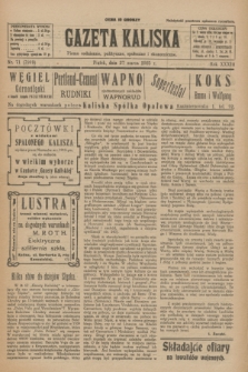 Gazeta Kaliska : pismo codzienne, polityczne, społeczne i ekonomiczne. R.33, nr 71 (27 marca 1925) = nr 7999