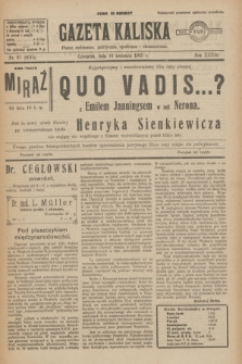Gazeta Kaliska : pismo codzienne, polityczne, społeczne i ekonomiczne. R.33, nr 87 (16 kwietnia 1925) = nr 8015