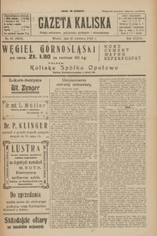 Gazeta Kaliska : pismo codzienne, polityczne, społeczne i ekonomiczne. R.33, nr 91 (21 kwietnia 1925) = nr 8119