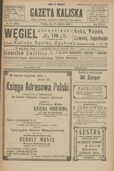 Gazeta Kaliska : pismo codzienne, polityczne, społeczne i ekonomiczne. R.33, nr 97 (28 kwietnia 1925) = nr 8025