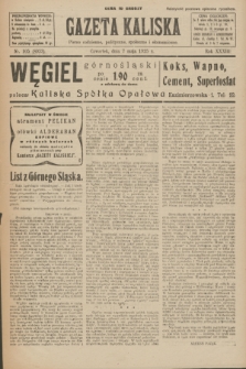 Gazeta Kaliska : pismo codzienne, polityczne, społeczne i ekonomiczne. R.33, nr 105 (7 maja 1925) = nr 8033