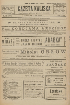 Gazeta Kaliska : pismo codzienne, polityczne, społeczne i ekonomiczne. R.33, nr 114 (17 maja 1925) = nr 8042