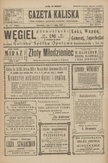 Gazeta Kaliska : pismo codzienne, polityczne, społeczne i ekonomiczne. R.33, nr 117 (21 maja 1925) = nr 8045