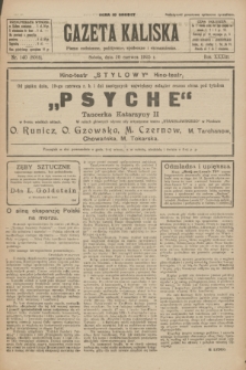 Gazeta Kaliska : pismo codzienne, polityczne, społeczne i ekonomiczne. R.33, nr 140 (20 czerwca 1925) = nr 8068