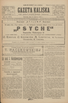 Gazeta Kaliska : pismo codzienne, polityczne, społeczne i ekonomiczne. R.33, nr 141 (21 czerwca 1925) = nr 8069