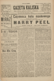 Gazeta Kaliska : pismo codzienne, polityczne, społeczne i ekonomiczne. R.33, nr 144 (25 czerwca 1925) = nr 8072