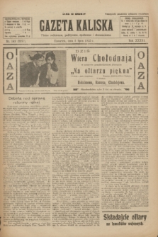 Gazeta Kaliska : pismo codzienne, polityczne, społeczne i ekonomiczne. R.33, nr 149 (2 lipca 1925) = nr 8077