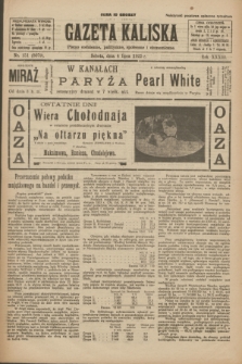 Gazeta Kaliska : pismo codzienne, polityczne, społeczne i ekonomiczne. R.33, nr 151 (4 lipca 1925) = nr 8079