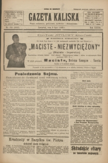 Gazeta Kaliska : pismo codzienne, polityczne, społeczne i ekonomiczne. R.33, nr 155 (9 lipca 1925) = nr 8083