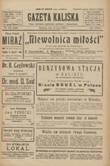 Gazeta Kaliska : pismo codzienne, polityczne, społeczne i ekonomiczne. R.33, nr 164 (19 lipca 1925) = nr 8092