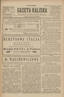 Gazeta Kaliska : pismo codzienne, polityczne, społeczne i ekonomiczne. R.33, nr 174 (31 lipca 1925) = nr 8102