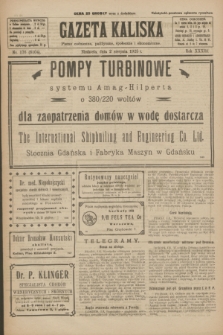 Gazeta Kaliska : pismo codzienne, polityczne, społeczne i ekonomiczne. R.33, nr 176 (2 sierpnia 1925) = nr 8104