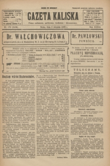 Gazeta Kaliska : pismo codzienne, polityczne, społeczne i ekonomiczne. R.33, nr 178 (5 sierpnia 1925) = nr 8106