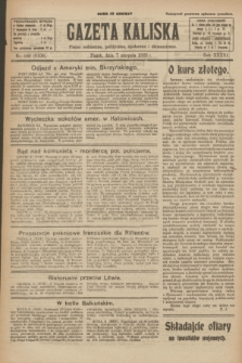 Gazeta Kaliska : pismo codzienne, polityczne, społeczne i ekonomiczne. R.33, nr 180 (7 sierpnia 1925) = nr 8108