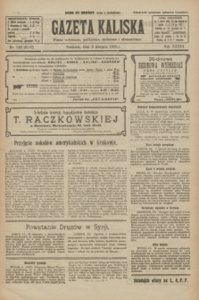 Gazeta Kaliska : pismo codzienne, polityczne, społeczne i ekonomiczne. R.33, nr 182 (9 sierpnia 1925) = nr 8110