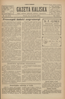 Gazeta Kaliska : pismo codzienne, polityczne, społeczne i ekonomiczne. R.33, nr 189 (18 sierpnia 1925) = nr 8116